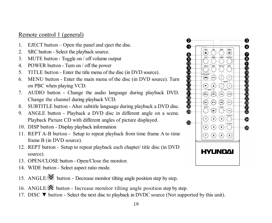 Hyundai H-CMD2002 User Manual | Page 19 / 146