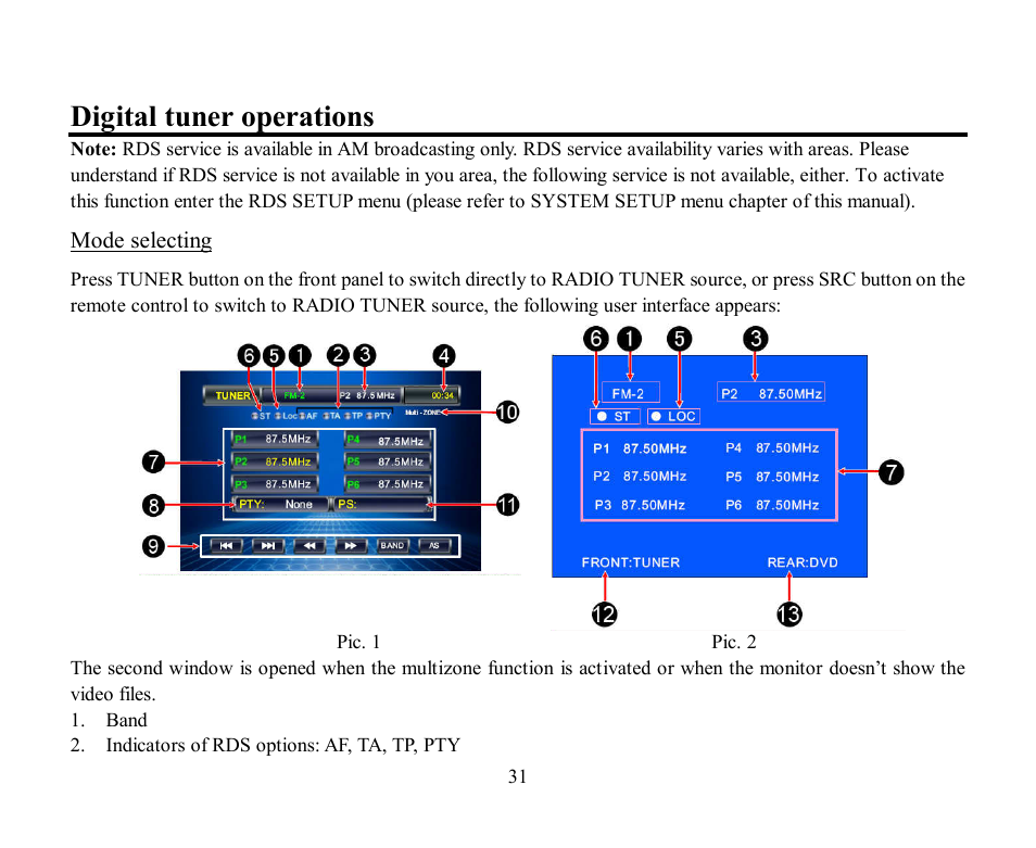 Digital tuner operations | Hyundai H-CMD2002 User Manual | Page 31 / 146