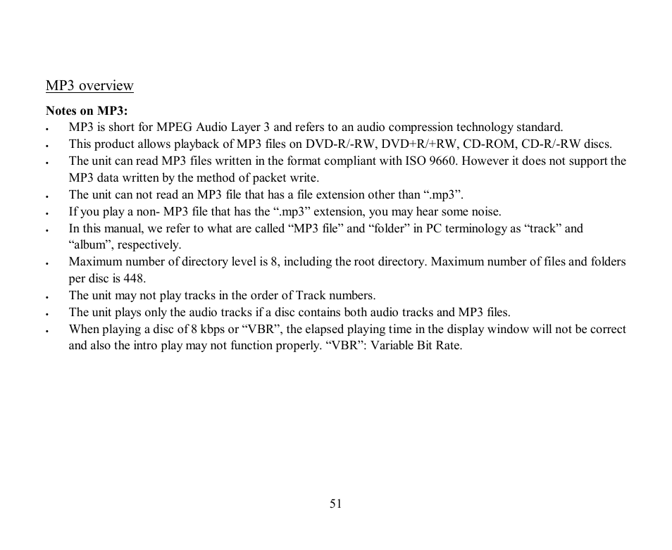 Mp3 overview | Hyundai H-CMD2002 User Manual | Page 51 / 146