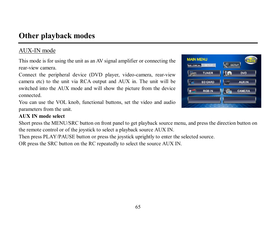 Other playback modes | Hyundai H-CMD2002 User Manual | Page 65 / 146