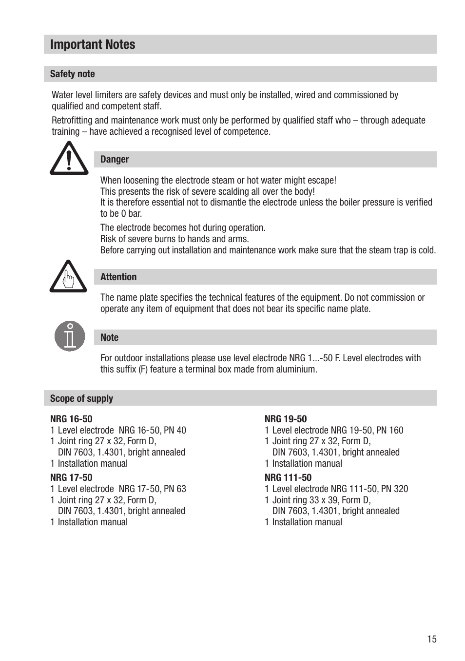 Flowserve NRG 16-50 User Manual | Page 15 / 24