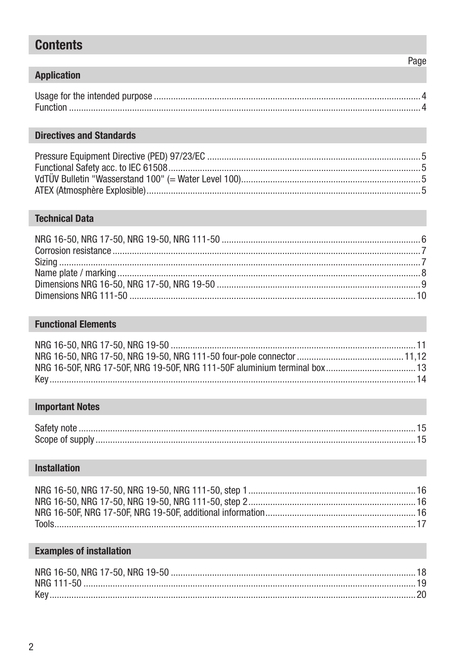 Flowserve NRG 16-50 User Manual | Page 2 / 24