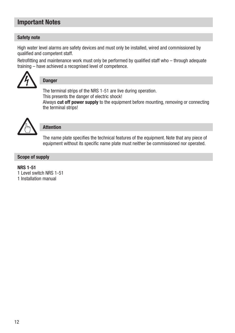 Flowserve NRS 1-51 User Manual | Page 12 / 24