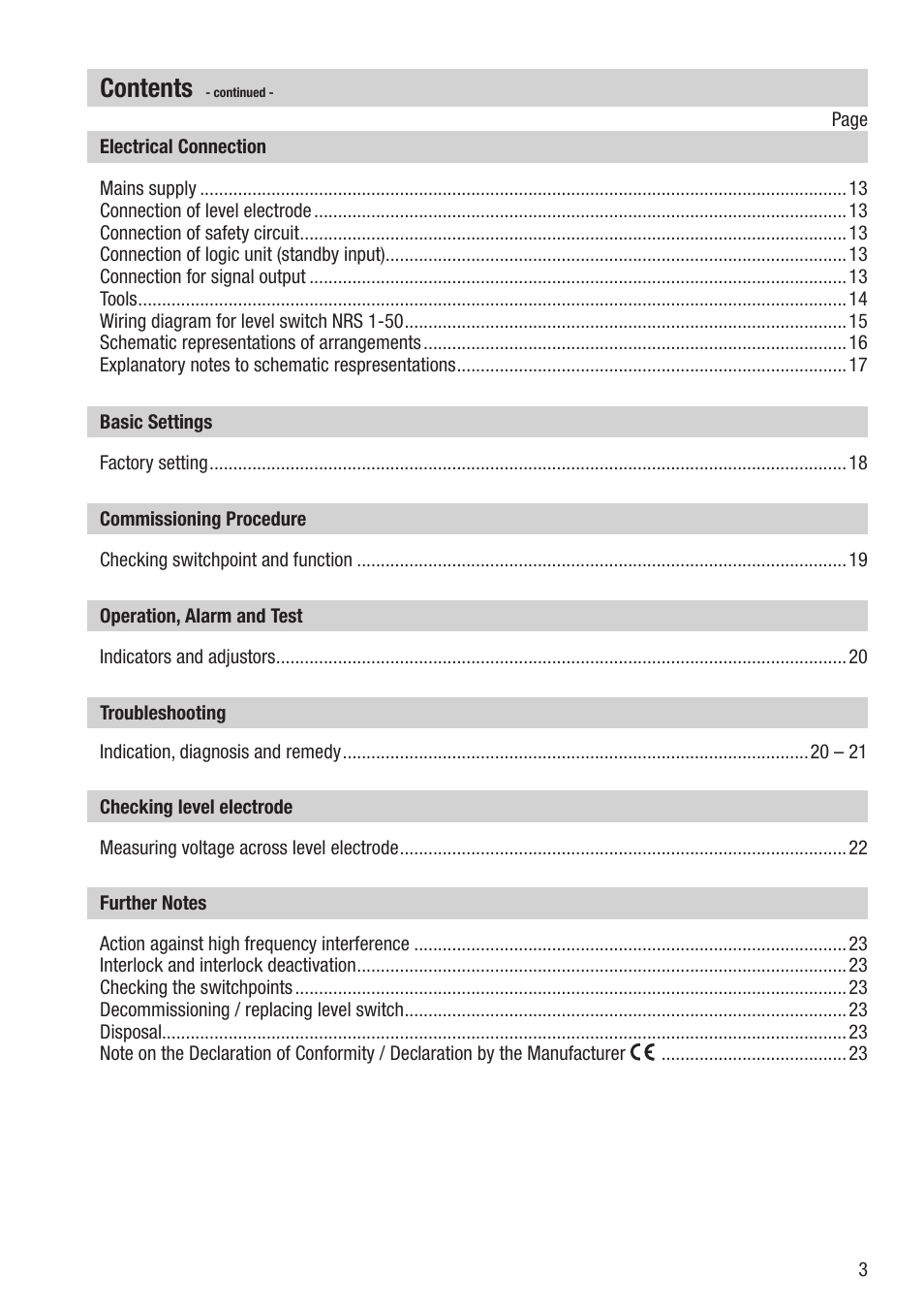 Flowserve NRS 1-50 For ONE Electrode User Manual | Page 3 / 24