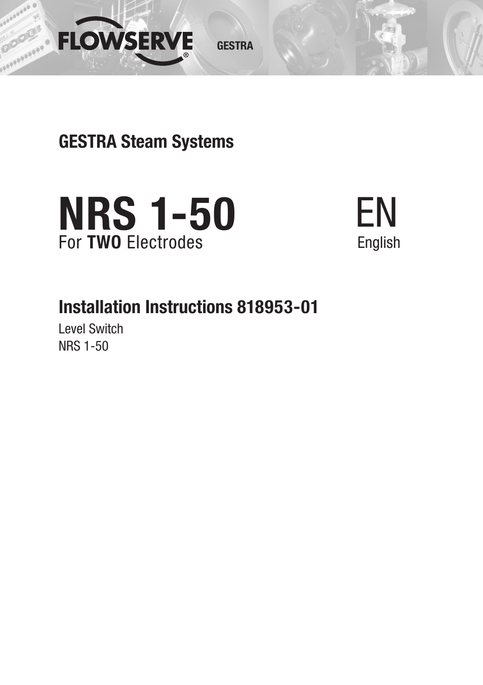 Flowserve NRS 1-50 For TWO Electrodes User Manual | 28 pages