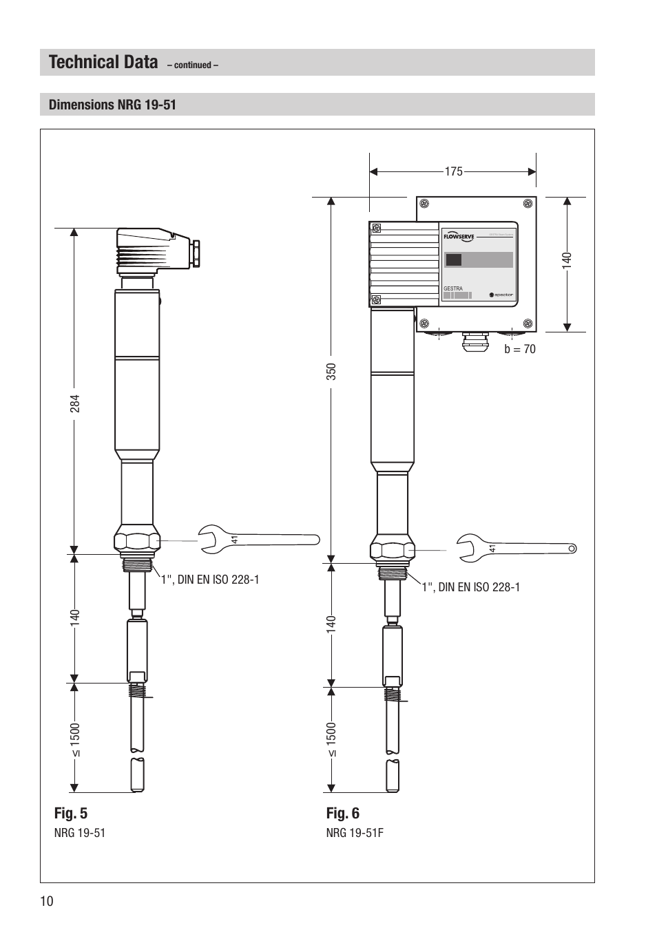 Technical data, Fig. 5, Fig. 6 | Flowserve NRG 16-51 User Manual | Page 10 / 24