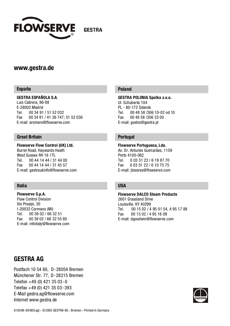 Flowserve NRS1-40.1 User Manual | Page 34 / 34