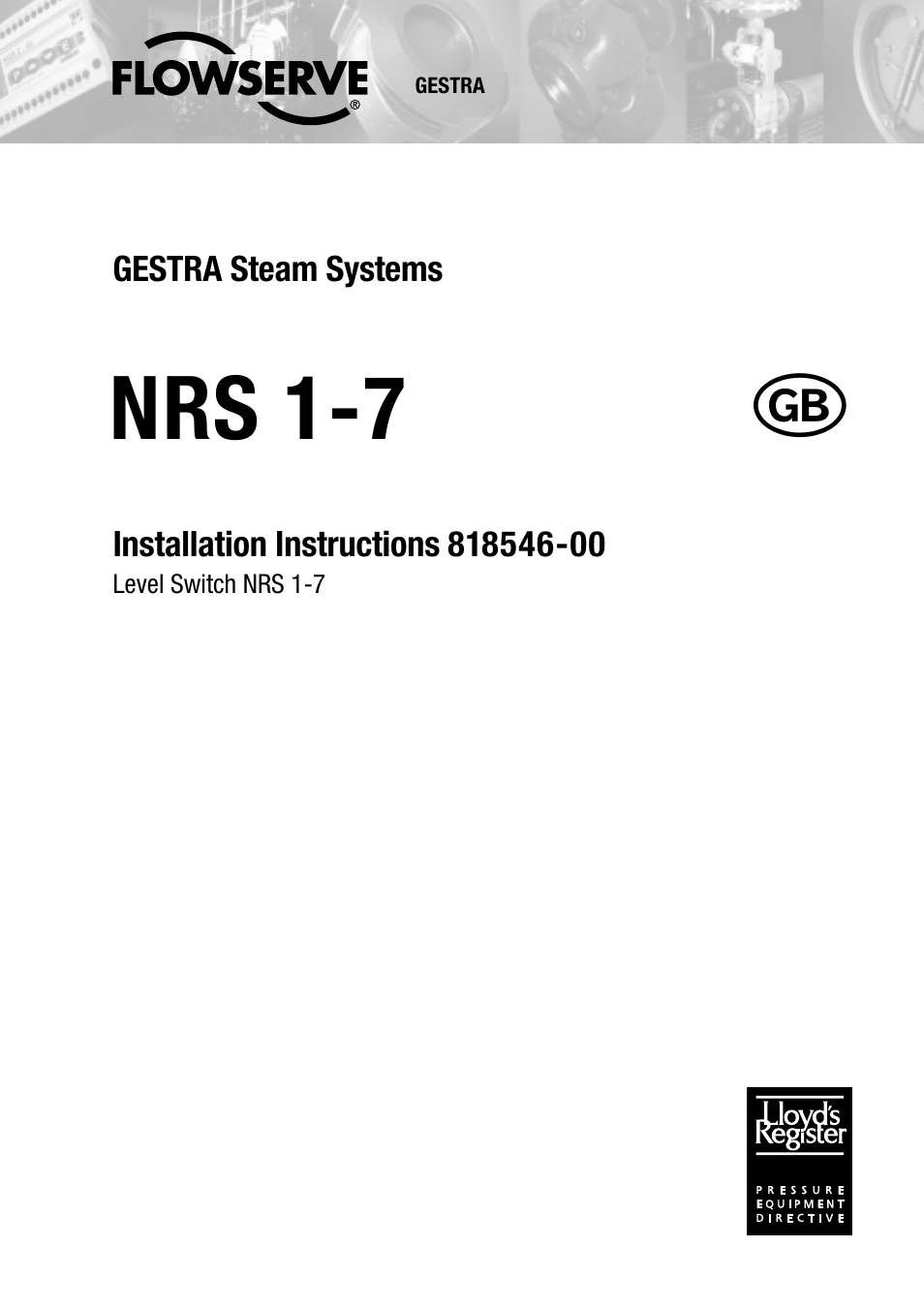 Flowserve NRS 1-7 User Manual | 20 pages