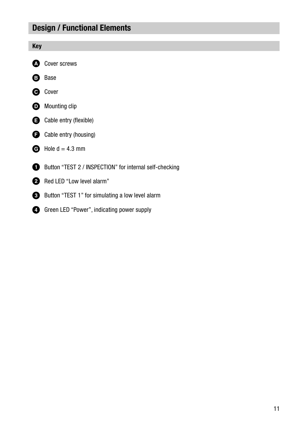 Design / functional elements | Flowserve NRS 1-7 User Manual | Page 11 / 20