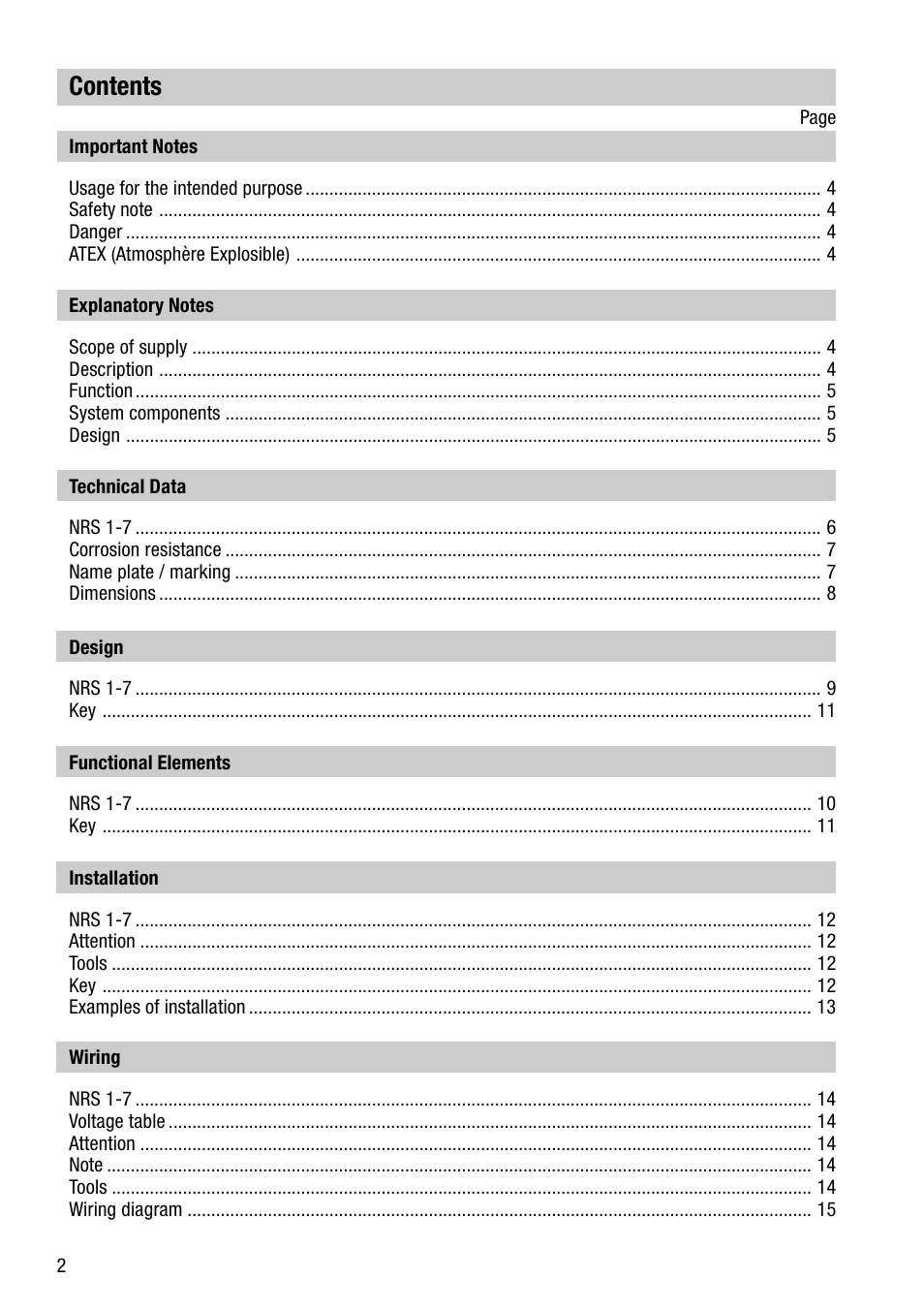 Flowserve NRS 1-7 User Manual | Page 2 / 20