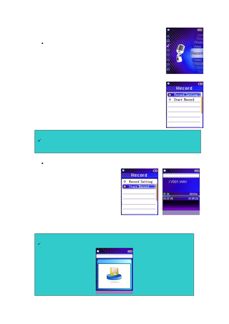 Voice recorder | Curtis MPK2050 User Manual | Page 10 / 18
