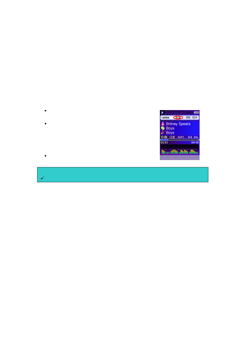 Listen to wma/mp3 music with the mp3 player, 1 a-b repeat function, 2 lyric display function | Curtis MPK2050 User Manual | Page 6 / 18