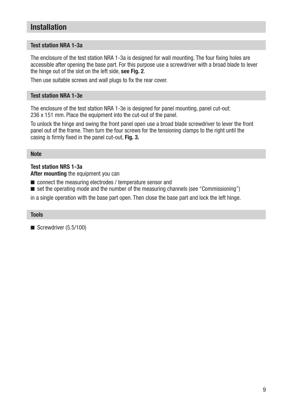Installation | Flowserve NRA 1-3 User Manual | Page 9 / 24