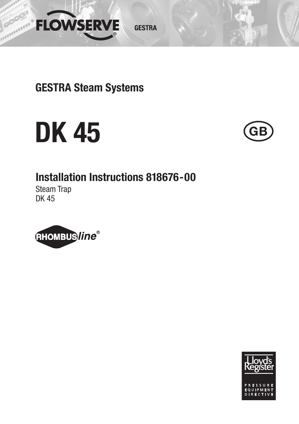 Flowserve DK 45 User Manual | 16 pages