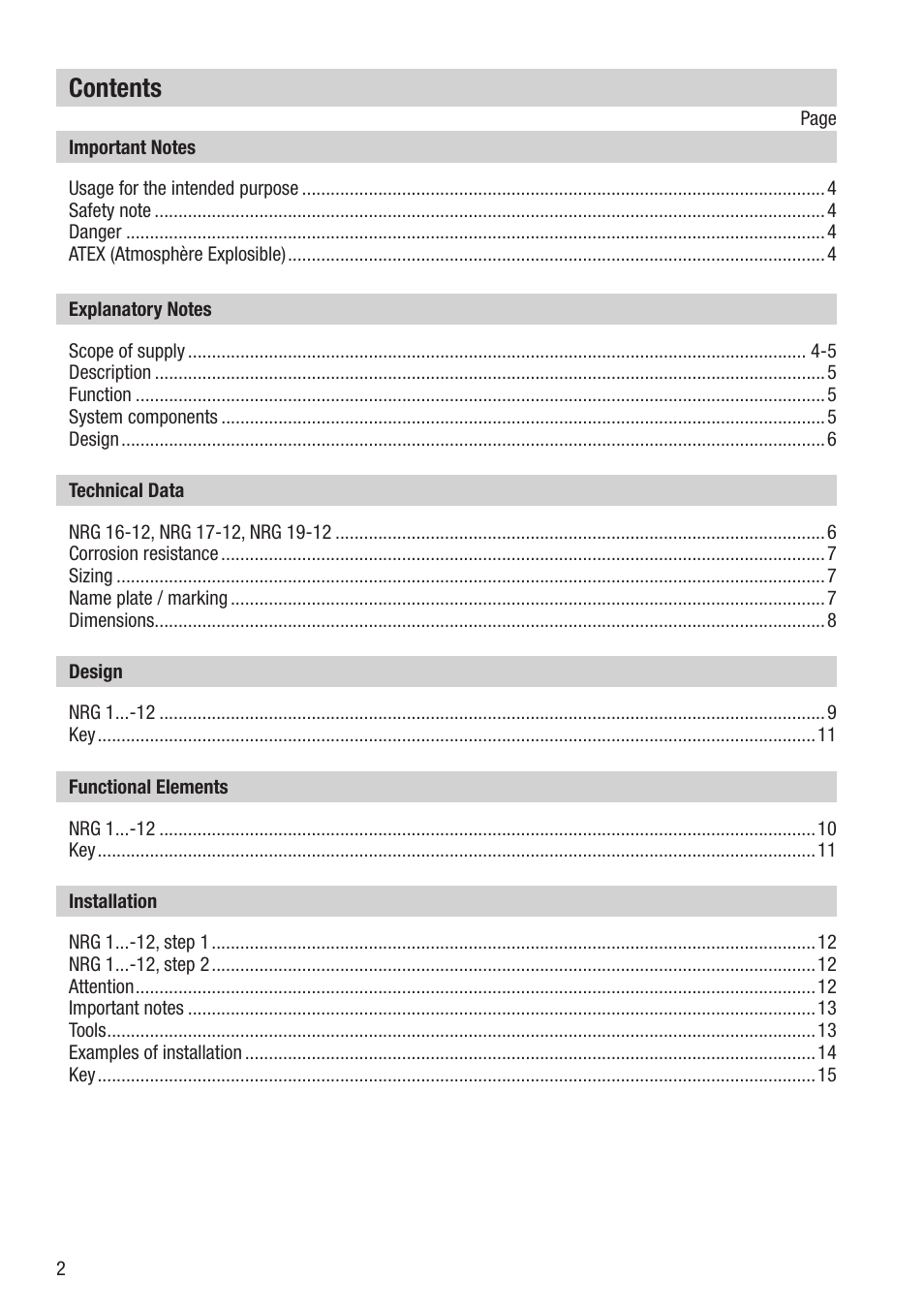 Flowserve NRG16-12 User Manual | Page 2 / 20