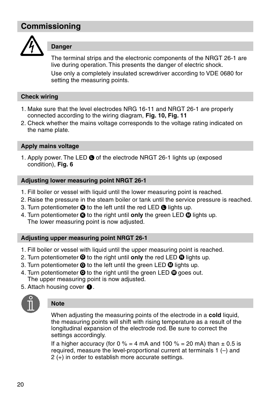 Commissioning | Flowserve NRG 16-38S User Manual | Page 20 / 24