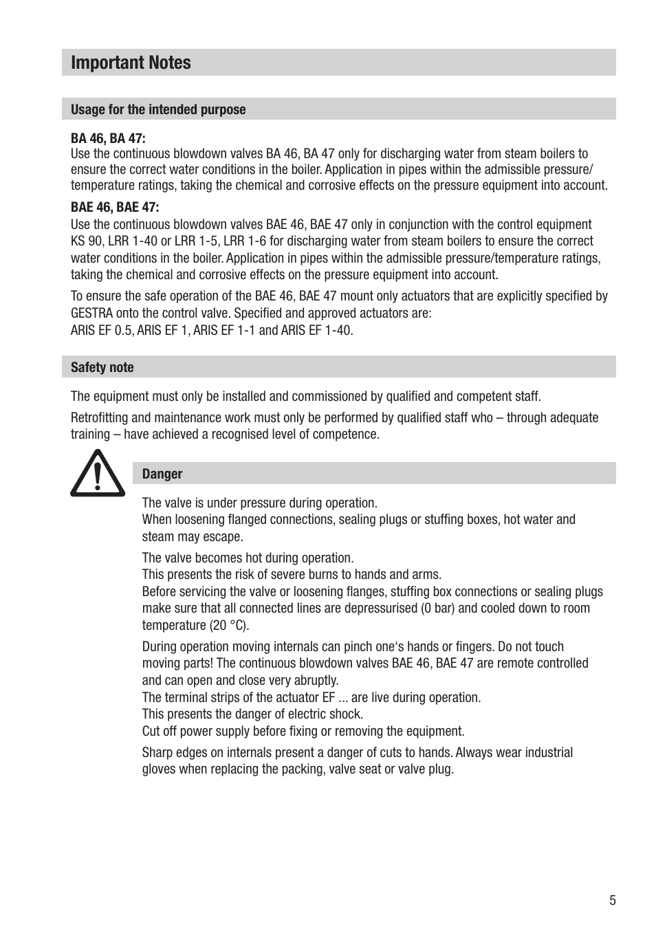 Flowserve BA46 User Manual | Page 5 / 36