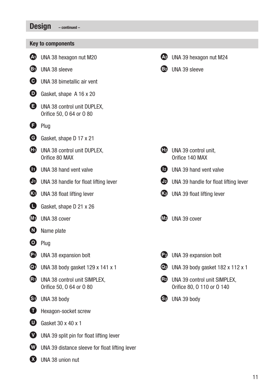 Design | Flowserve UNA 38 User Manual | Page 11 / 20