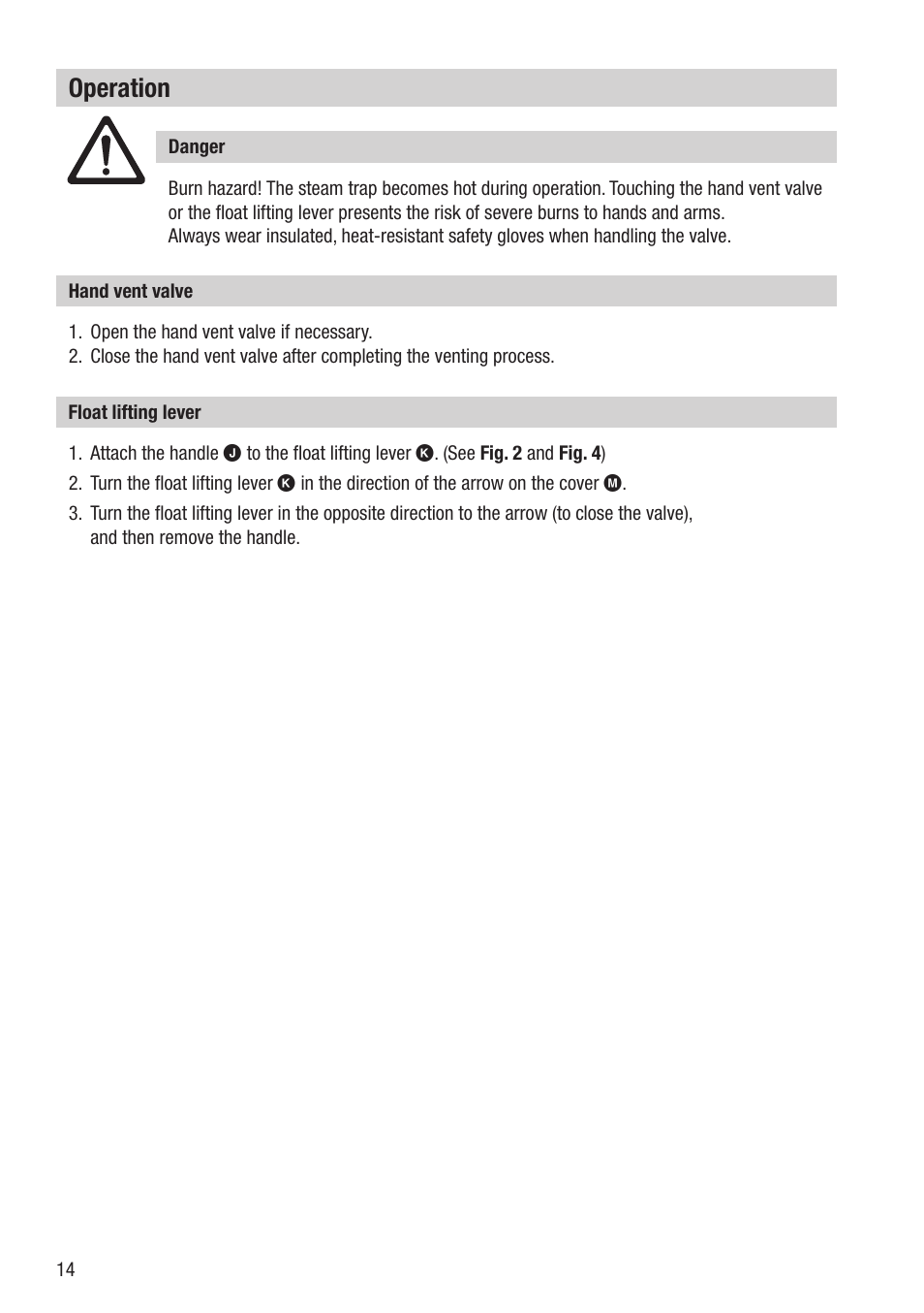 Operation | Flowserve UNA 38 User Manual | Page 14 / 20