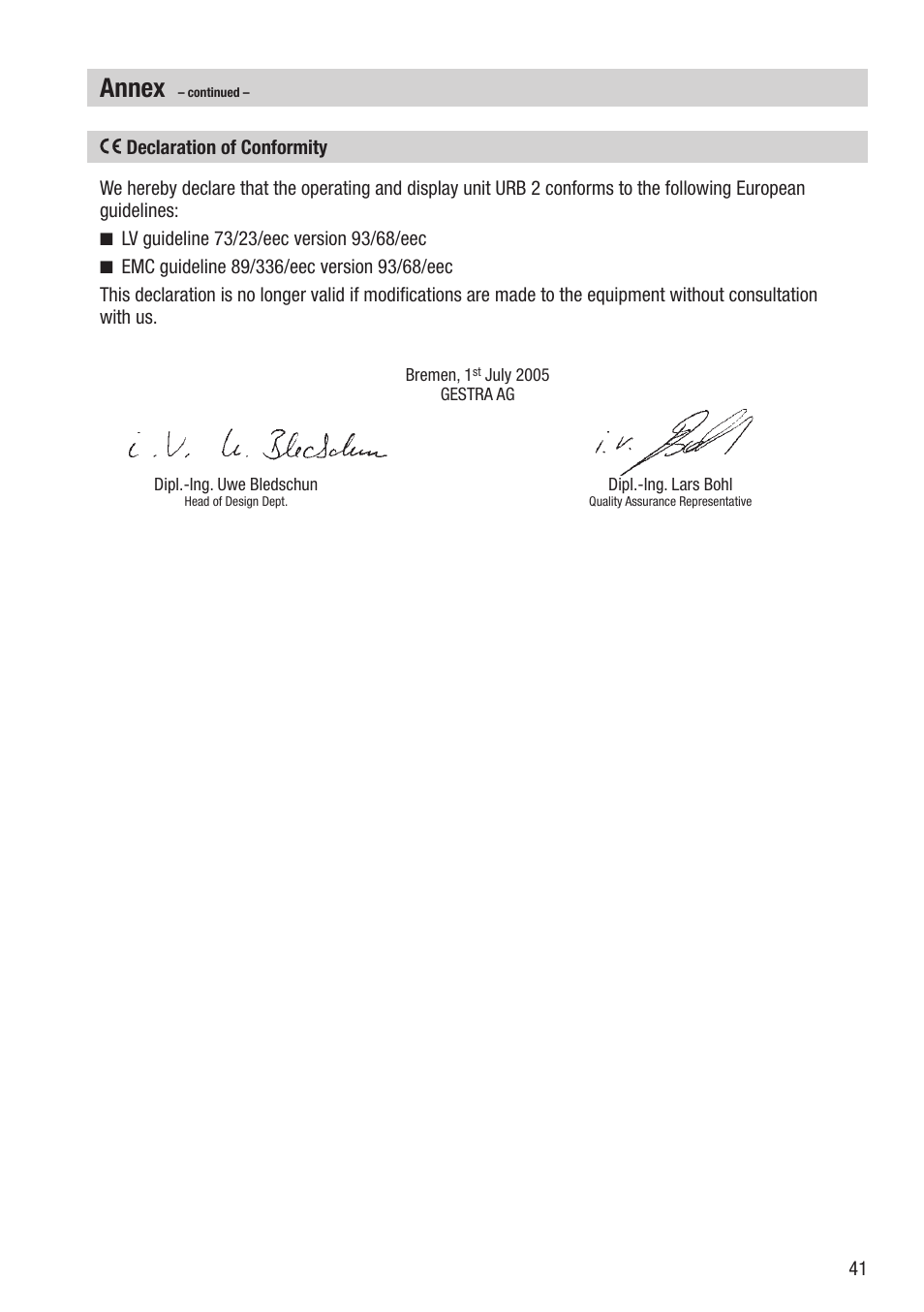 Annex | Flowserve URB 2 User Manual | Page 41 / 48