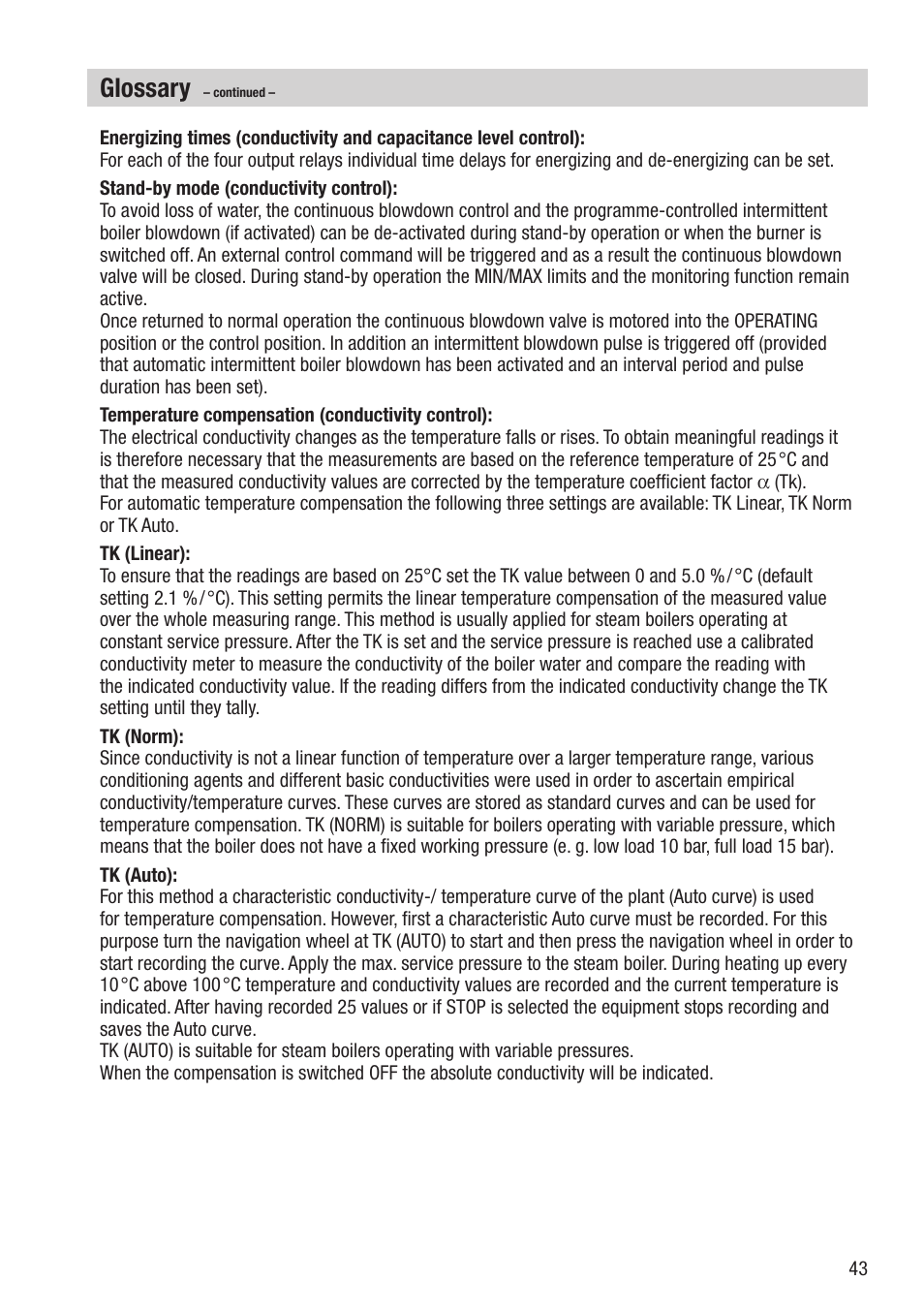 Glossary | Flowserve URB 2 User Manual | Page 43 / 48
