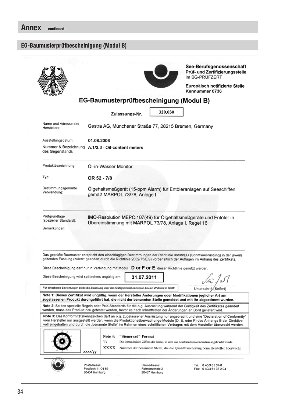 Annex | Flowserve OR 52-7 User Manual | Page 34 / 40