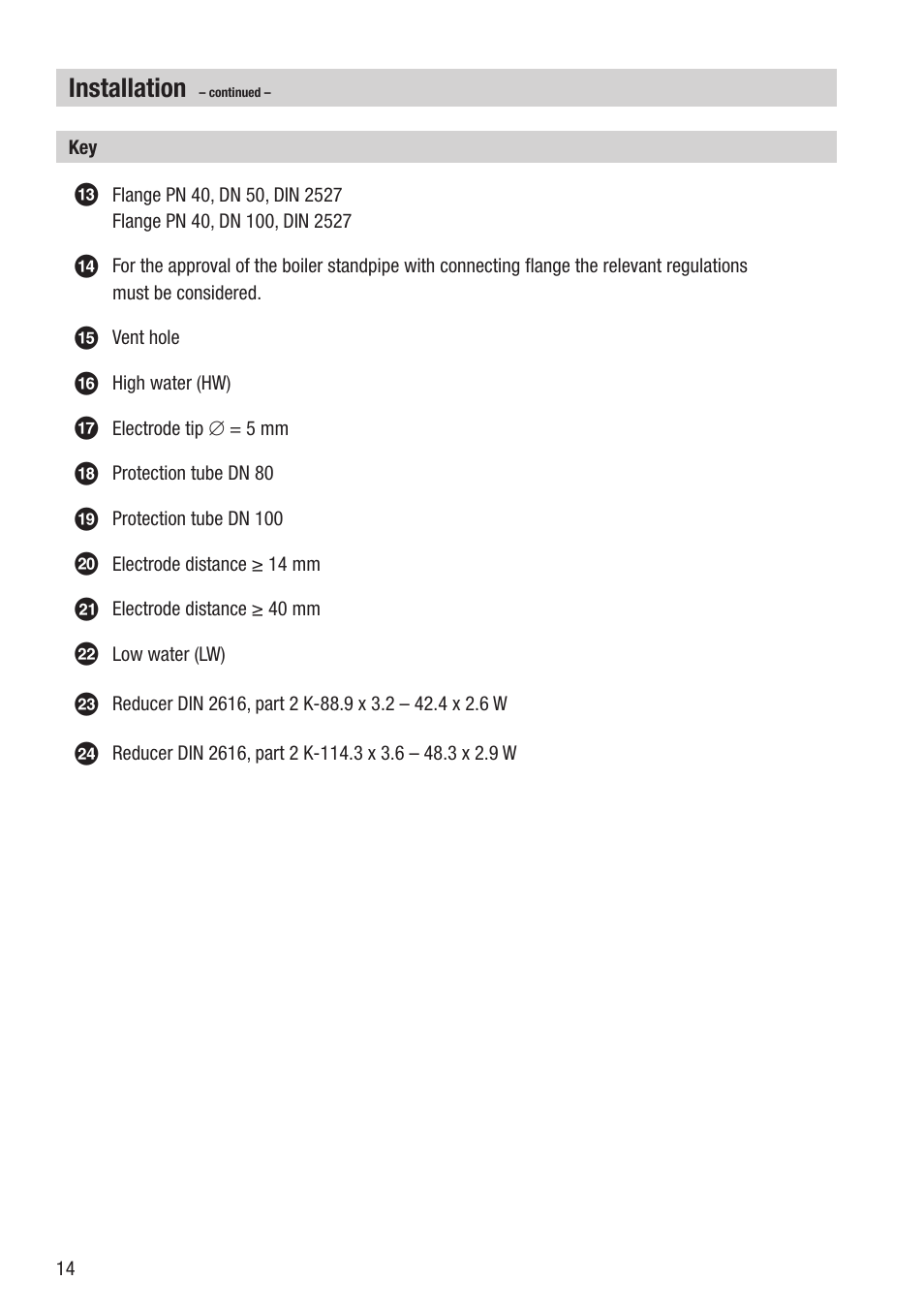 Installation | Flowserve ER 50-1 User Manual | Page 14 / 20