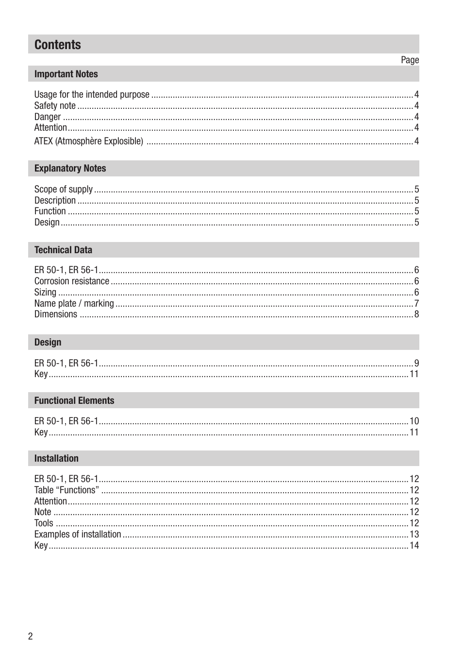 Flowserve ER 50-1 User Manual | Page 2 / 20