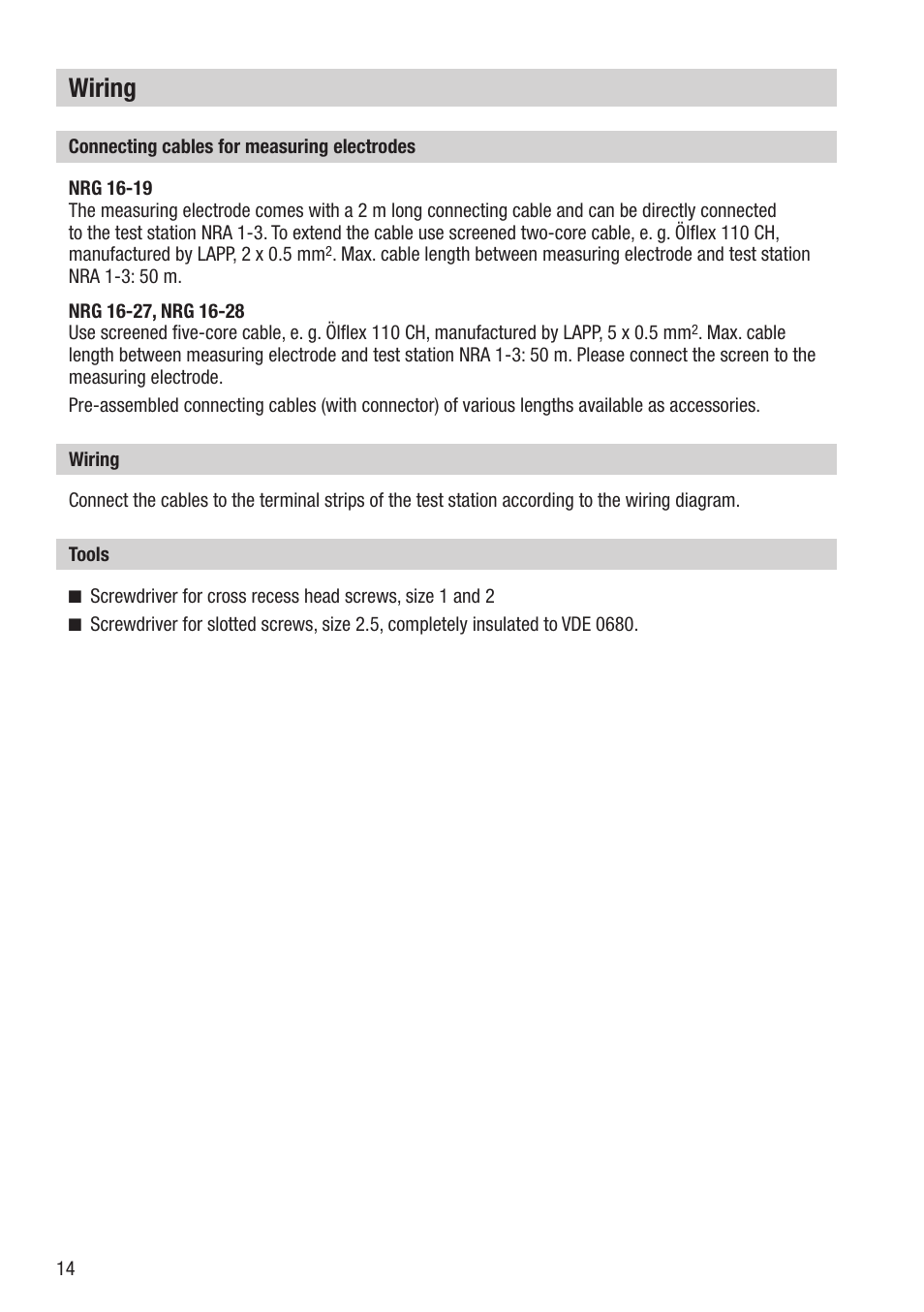 Wiring | Flowserve NRG 16-19 User Manual | Page 14 / 20