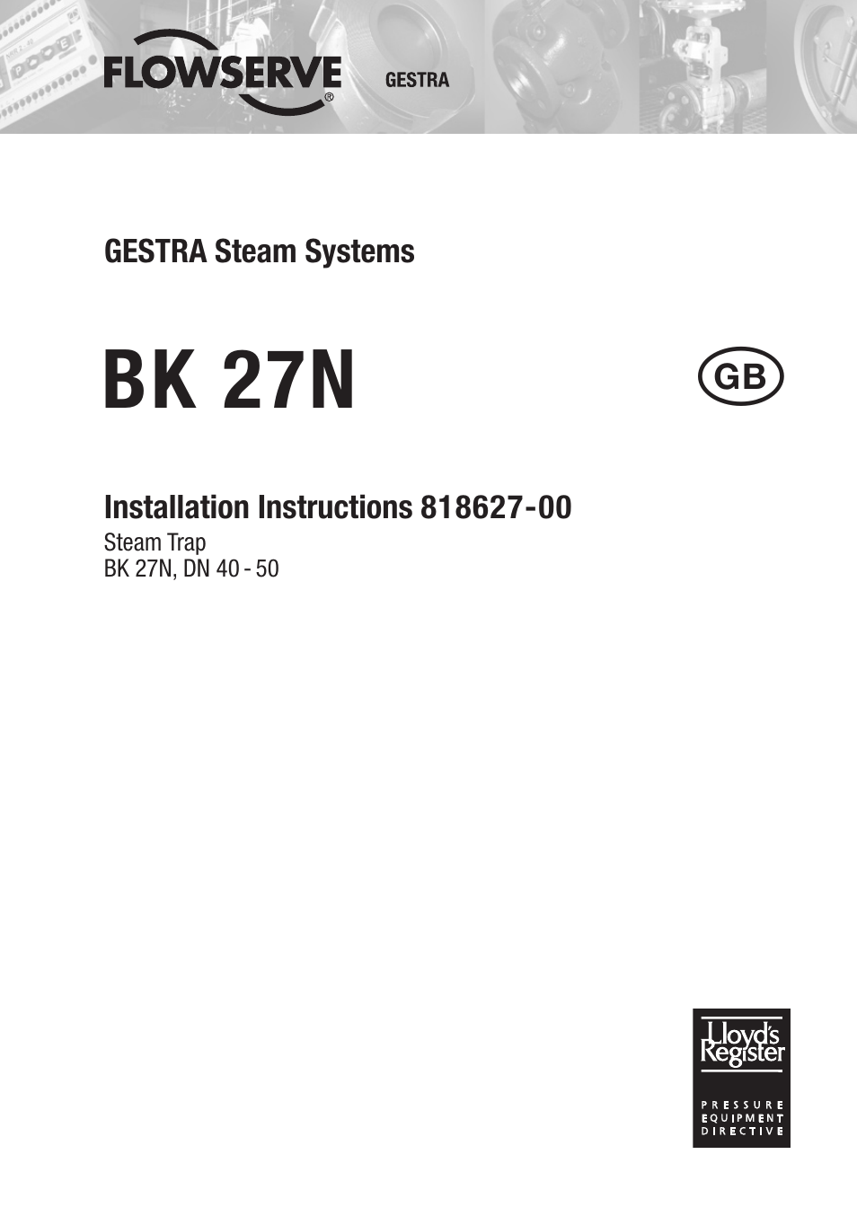 Flowserve BK 27N User Manual | 16 pages