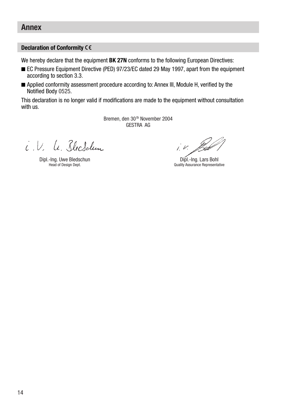Annex | Flowserve BK 27N User Manual | Page 14 / 16