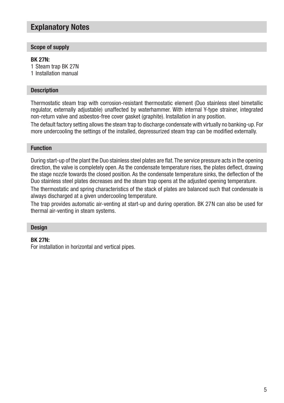Flowserve BK 27N User Manual | Page 5 / 16