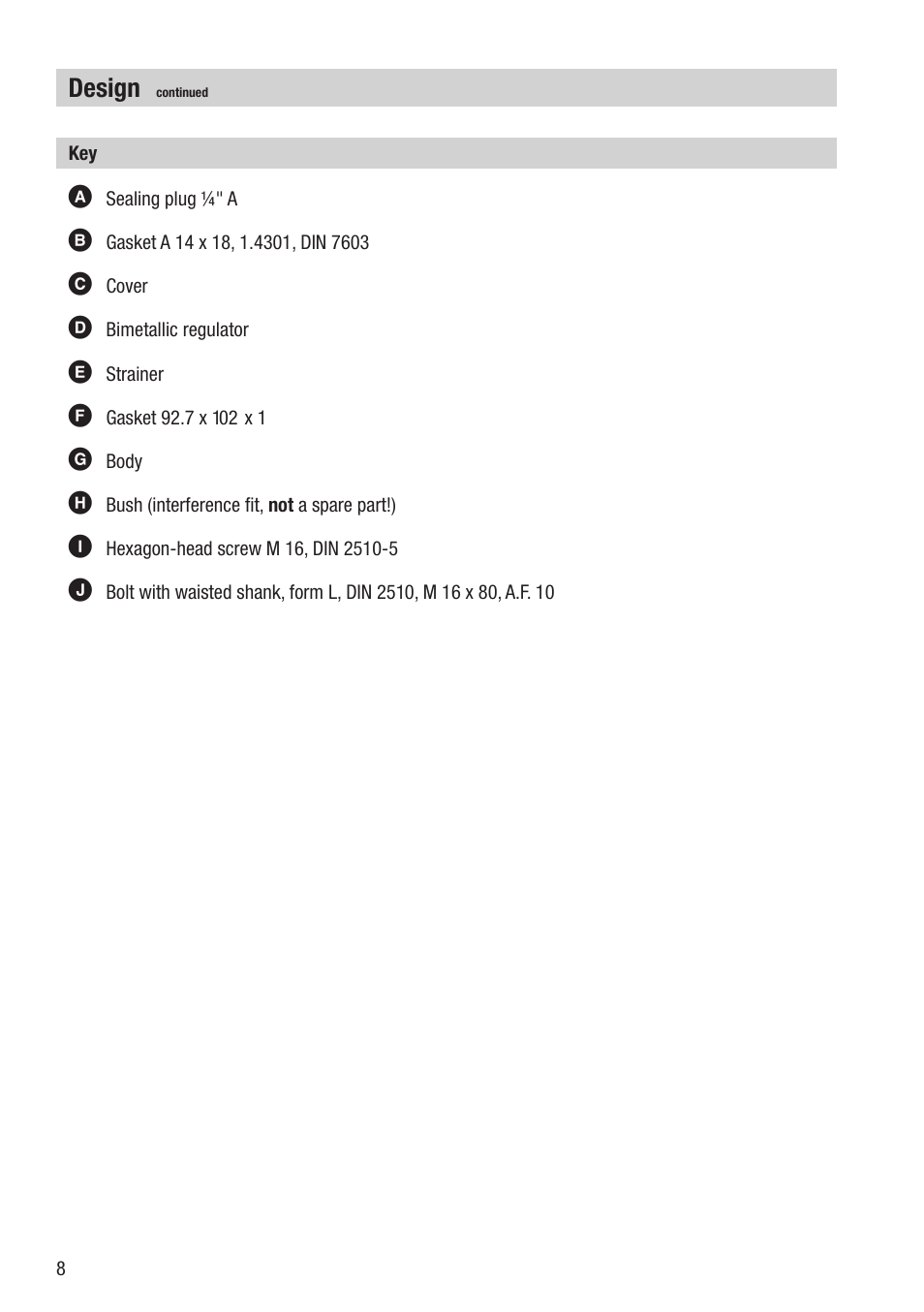 Design | Flowserve BK 27N User Manual | Page 8 / 16