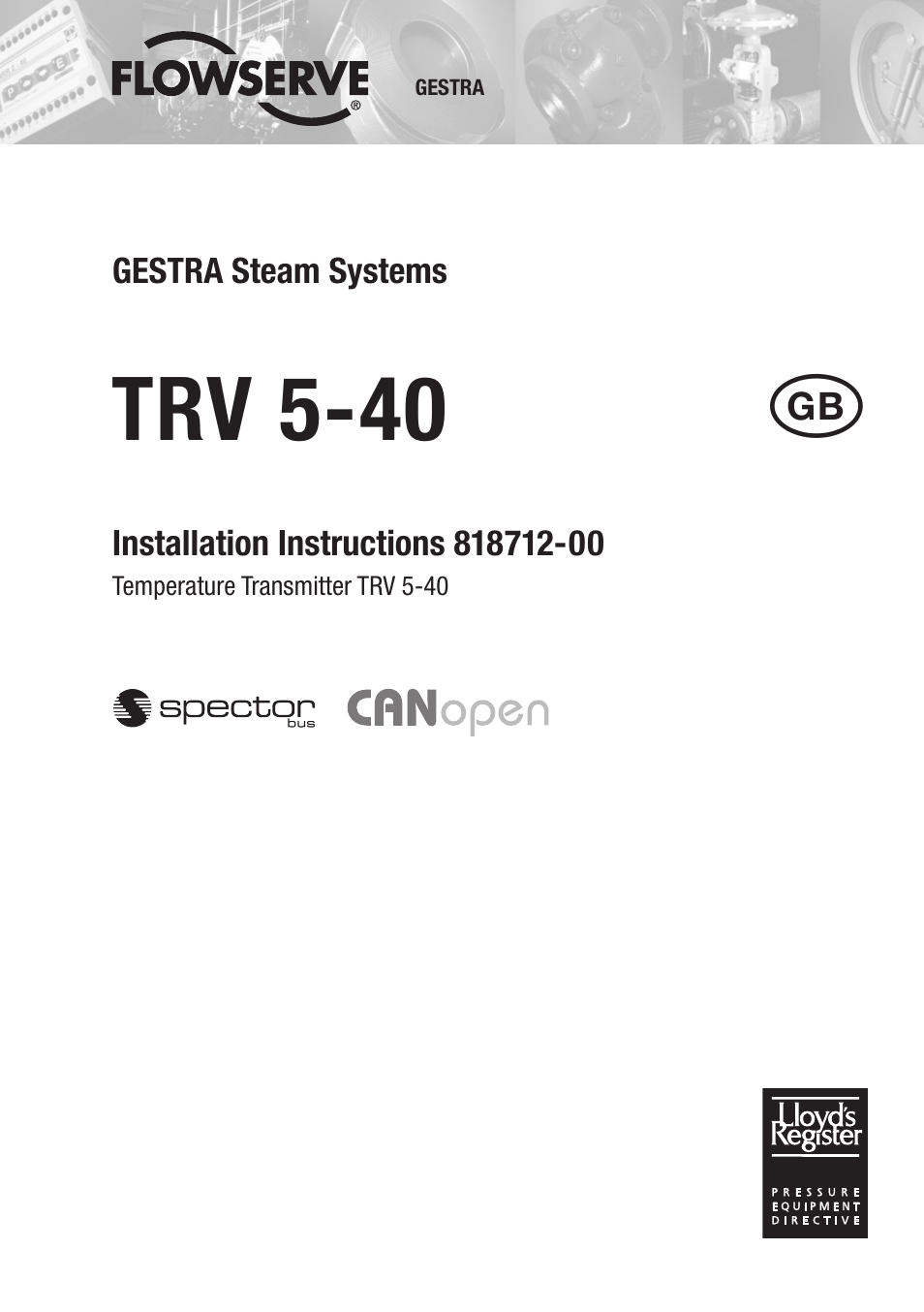 Flowserve TRV5-40 User Manual | 28 pages