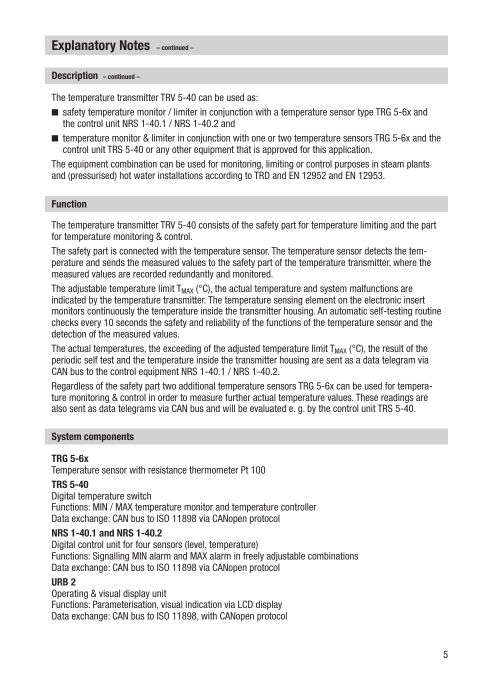 Flowserve TRV5-40 User Manual | Page 5 / 28