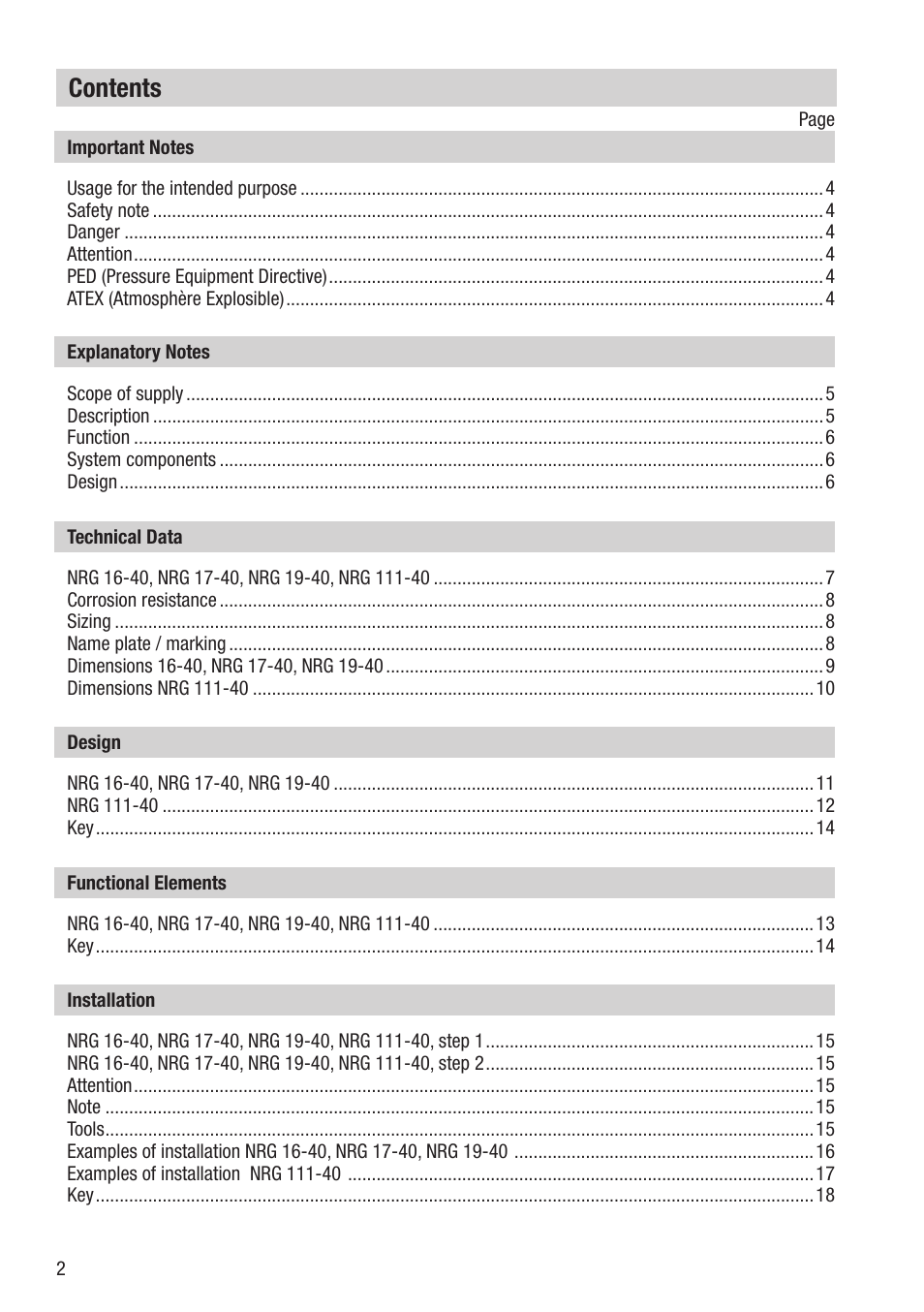 Flowserve NRG 16-40 User Manual | Page 2 / 28