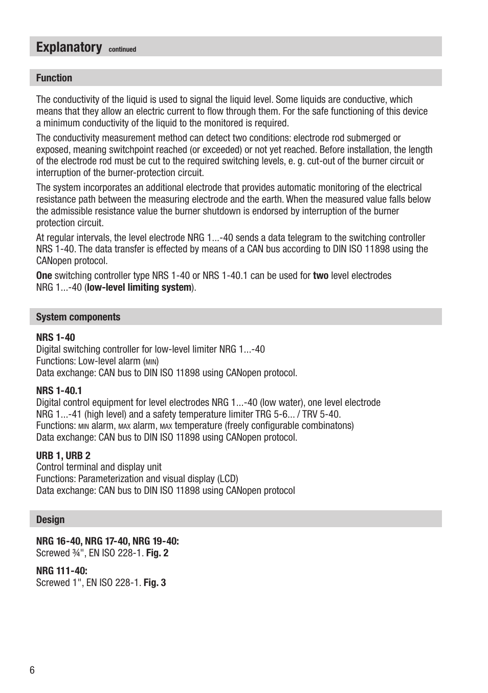 Explanatory | Flowserve NRG 16-40 User Manual | Page 6 / 28