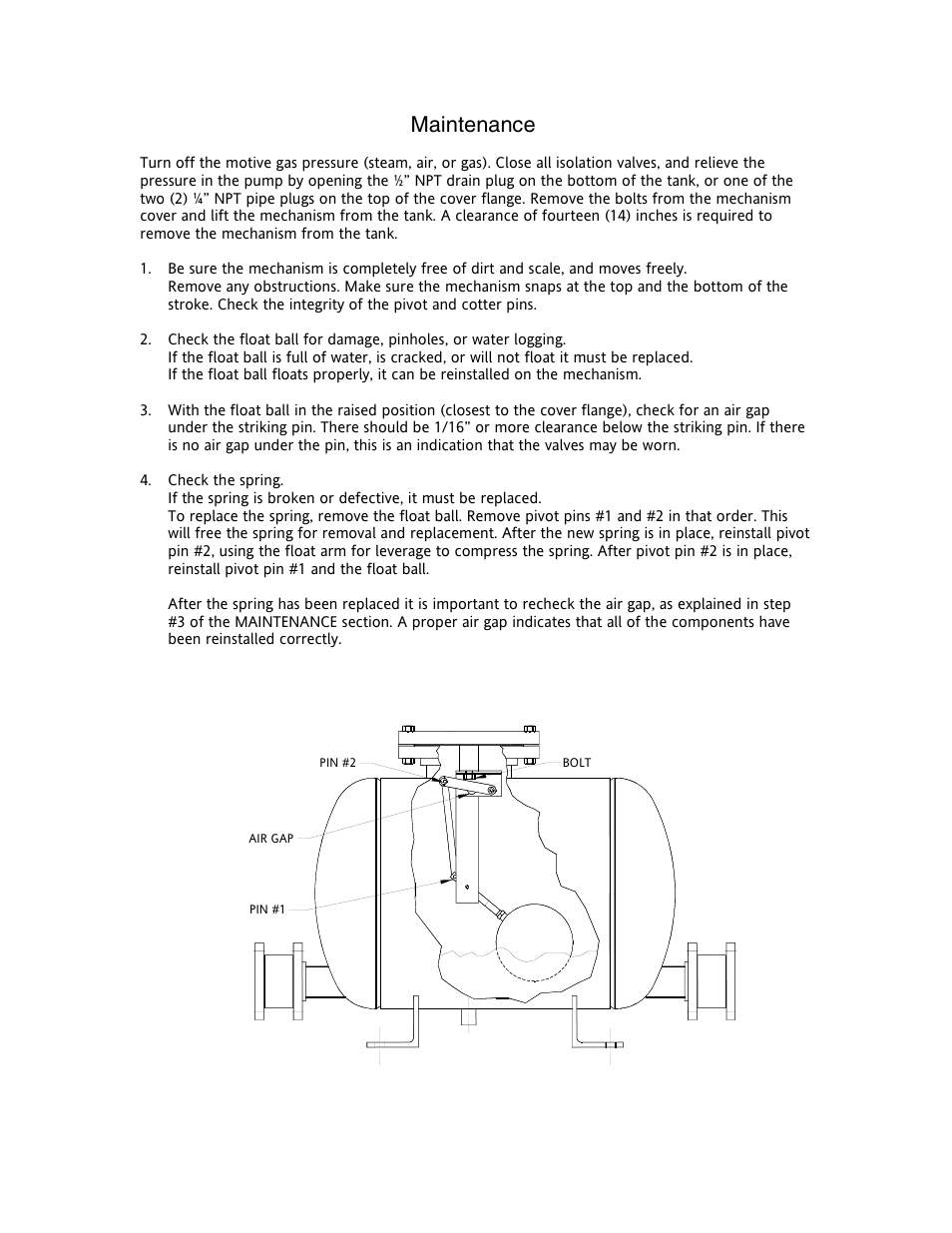 Maintenance | Flowserve FPS 14 User Manual | Page 5 / 11
