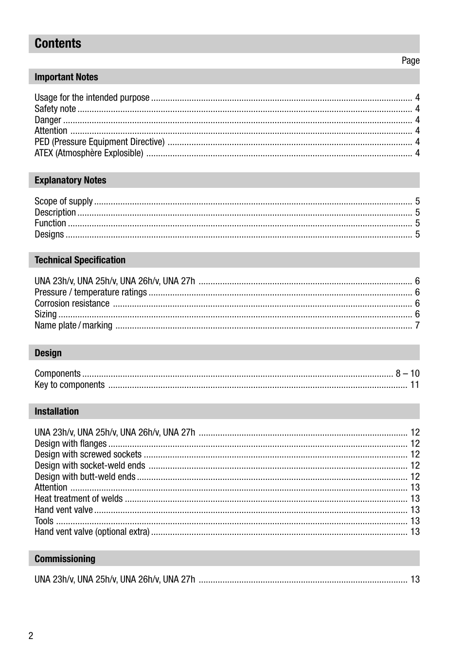 Flowserve UNA 23 User Manual | Page 2 / 24