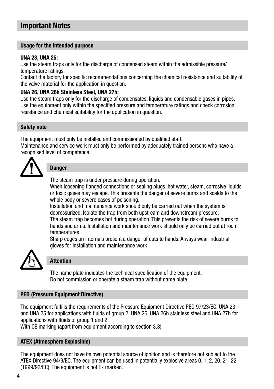 Flowserve UNA 23 User Manual | Page 4 / 24