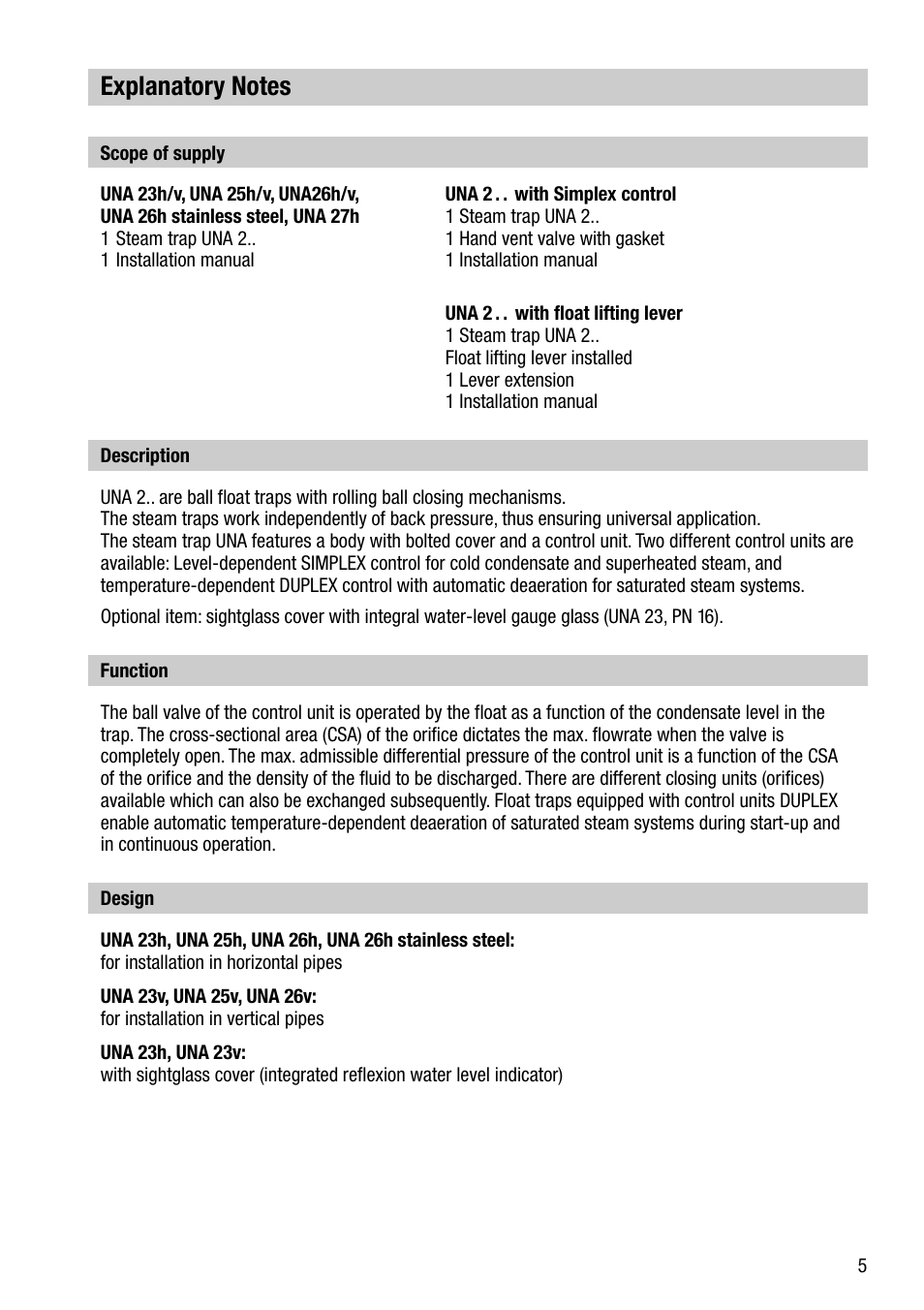 Flowserve UNA 23 User Manual | Page 5 / 24