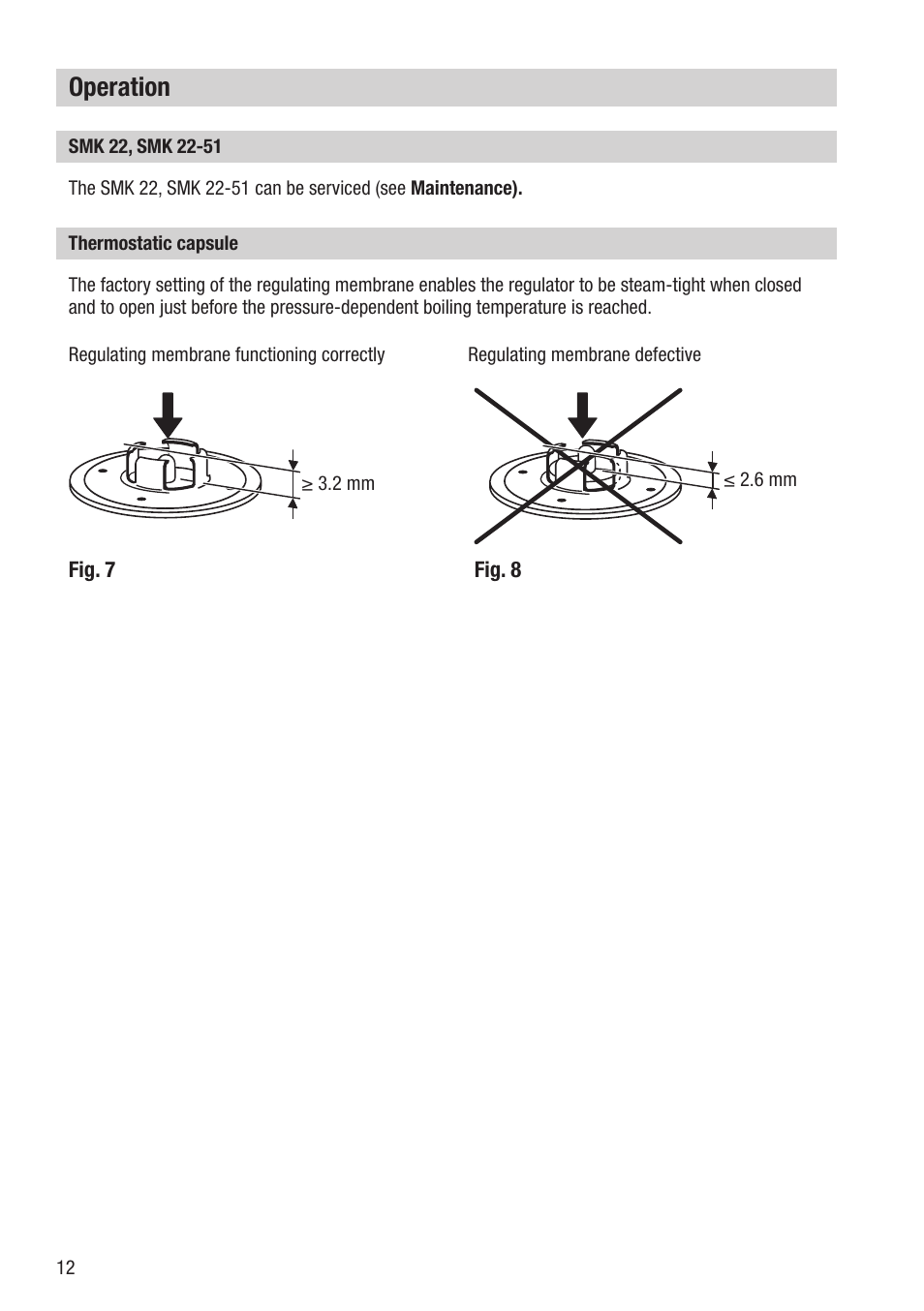 Operation | Flowserve SMK 22 User Manual | Page 12 / 16