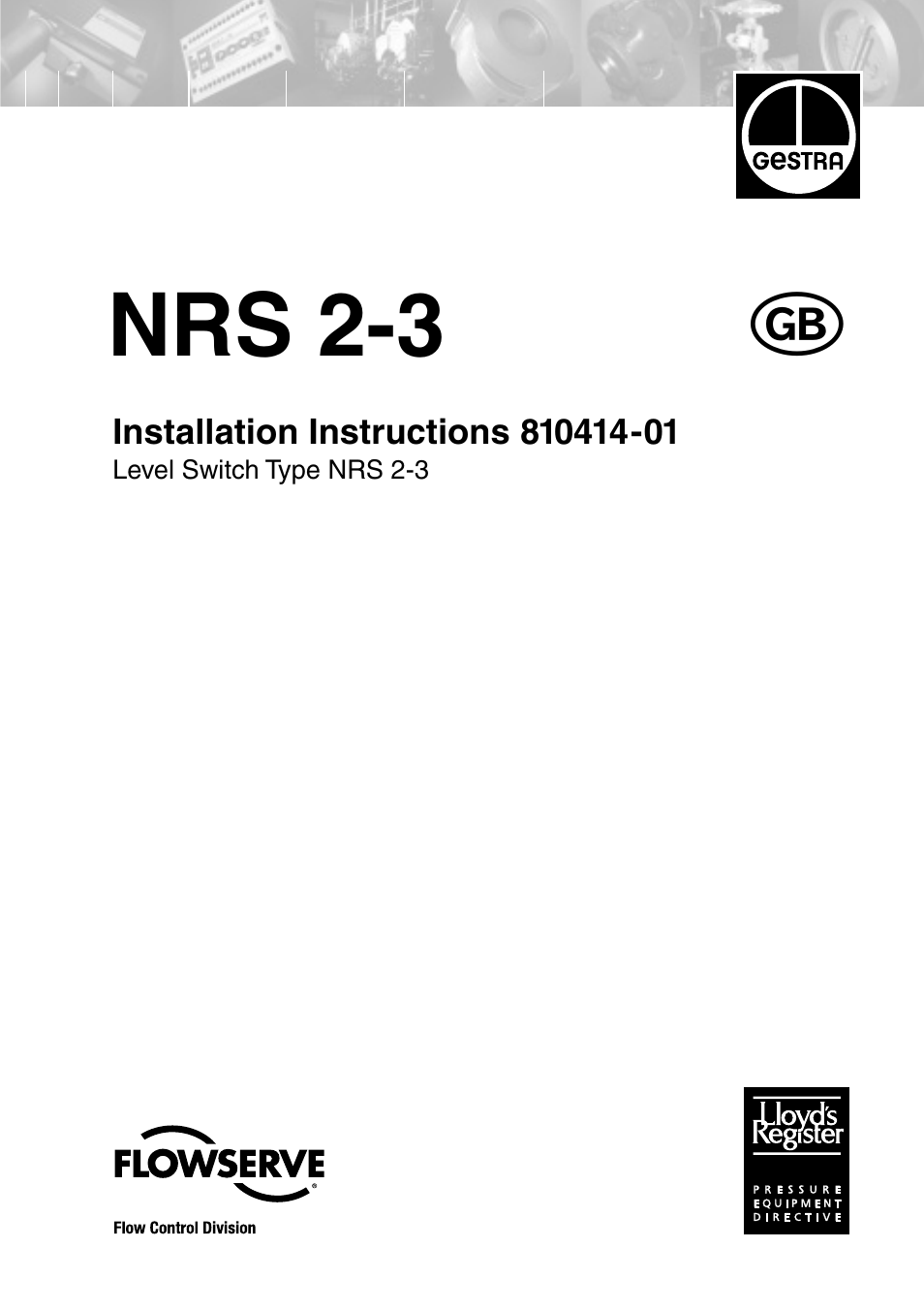 Flowserve NRS 2-3 User Manual | 20 pages