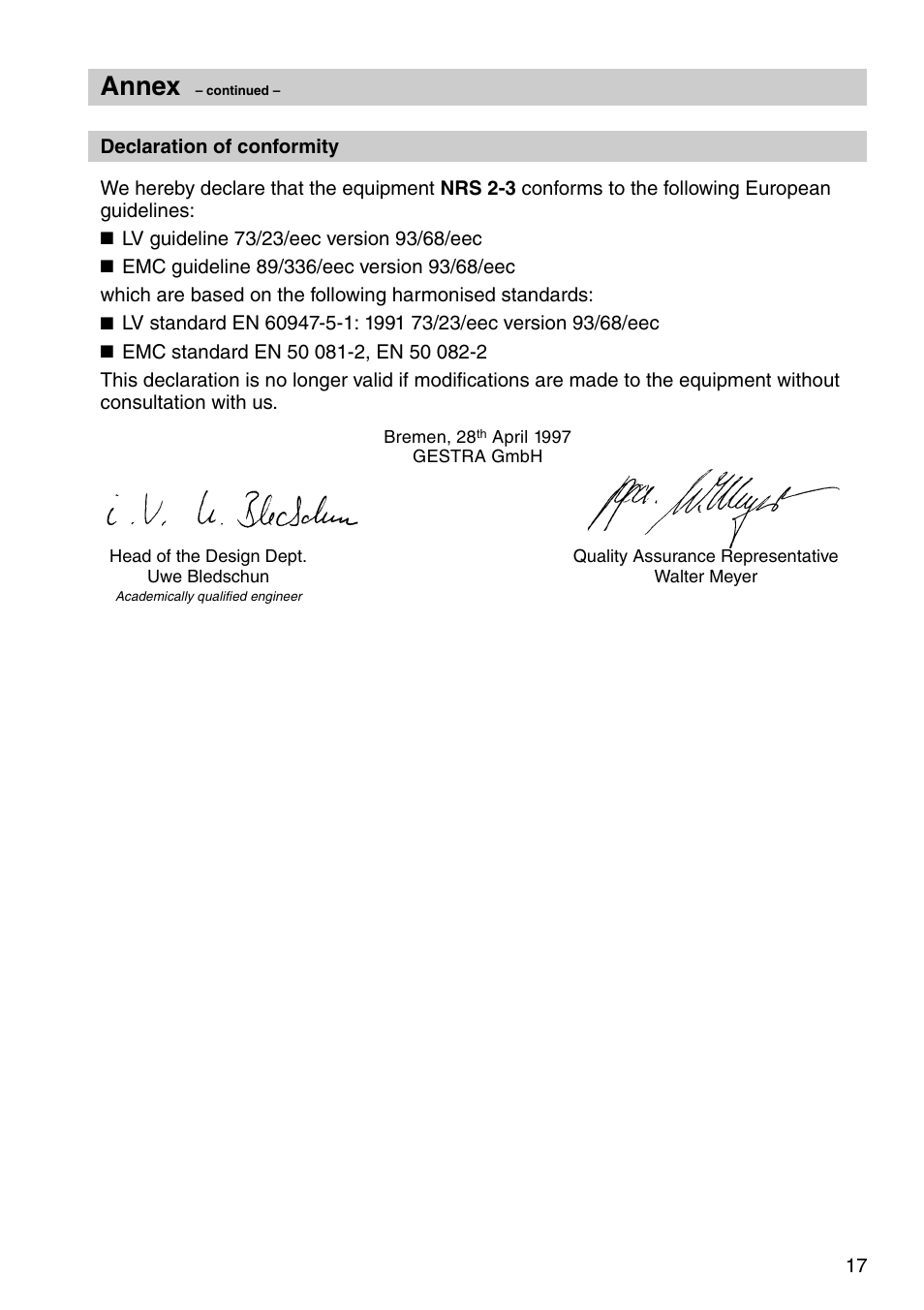 Annex | Flowserve NRS 2-3 User Manual | Page 17 / 20