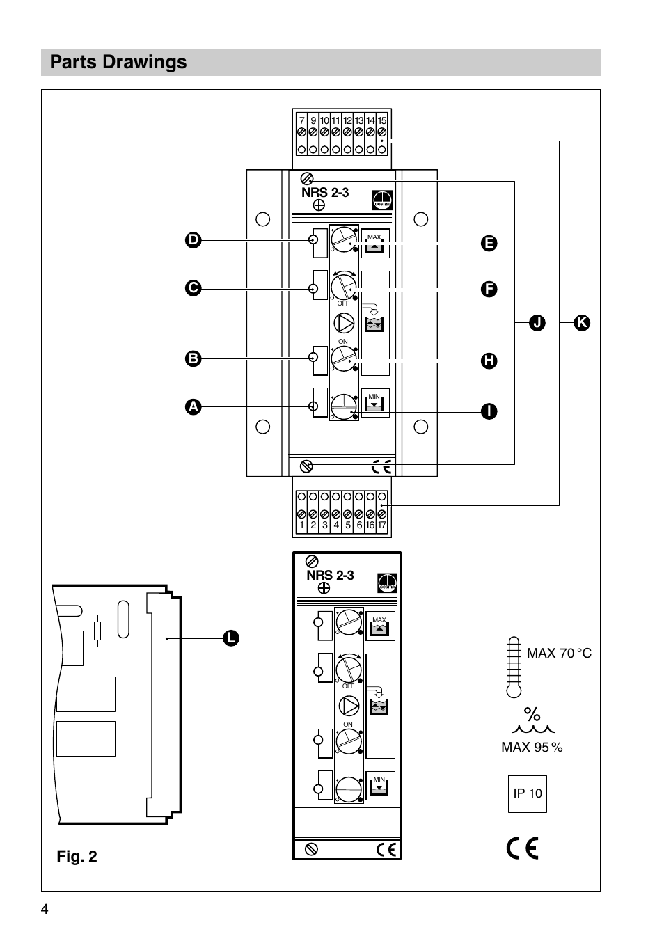 Parts drawings, Fig. 2 | Flowserve NRS 2-3 User Manual | Page 4 / 20