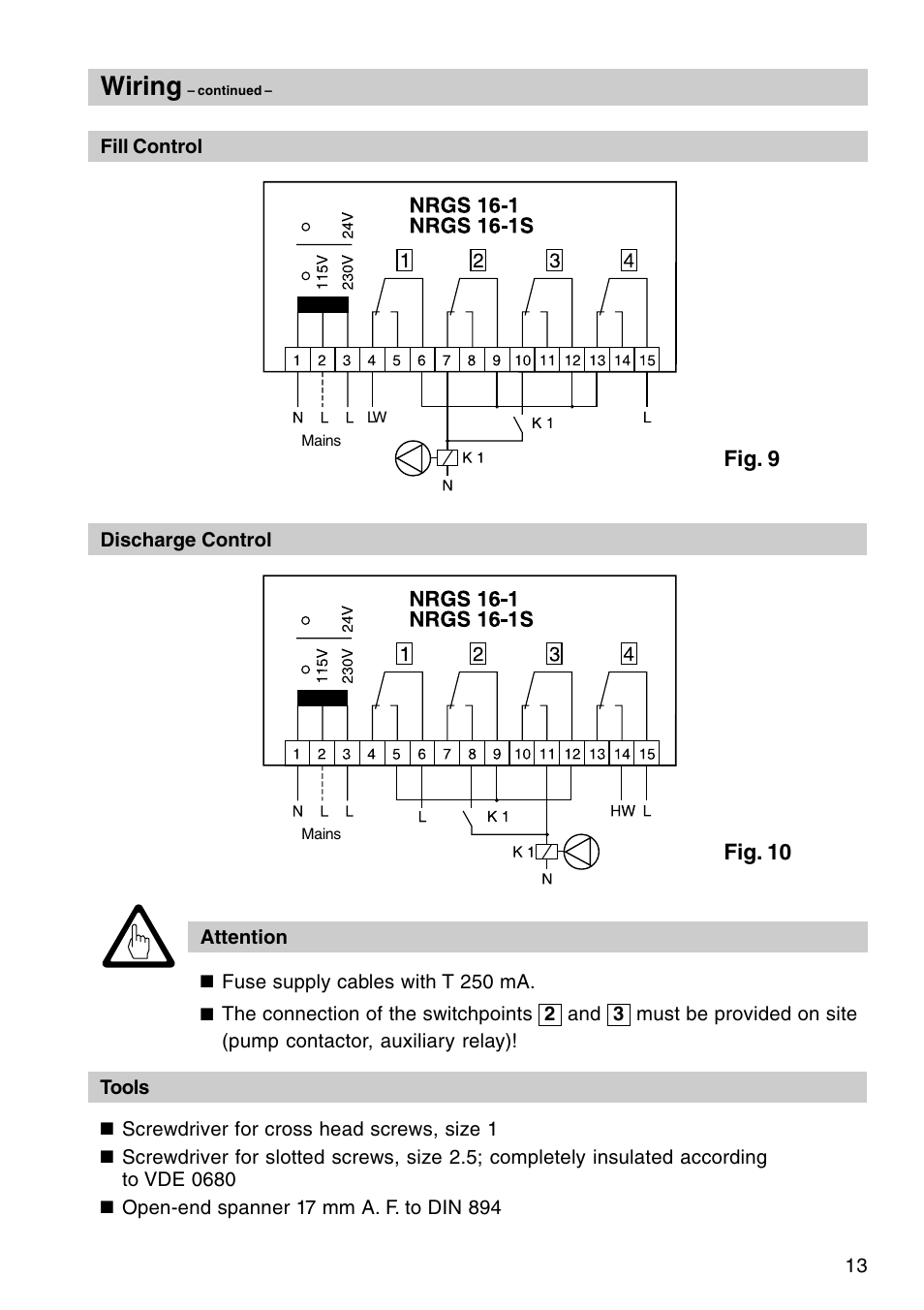 Wiring | Flowserve NRGS 11-1 User Manual | Page 13 / 20