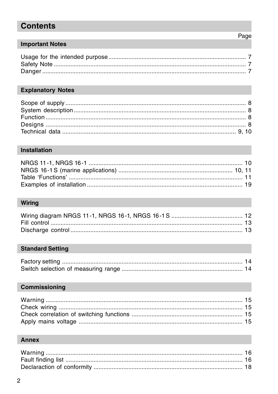 Flowserve NRGS 11-1 User Manual | Page 2 / 20