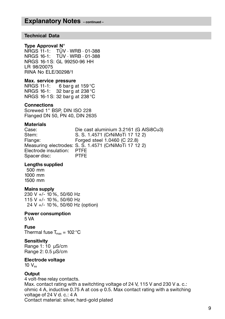 Flowserve NRGS 11-1 User Manual | Page 9 / 20