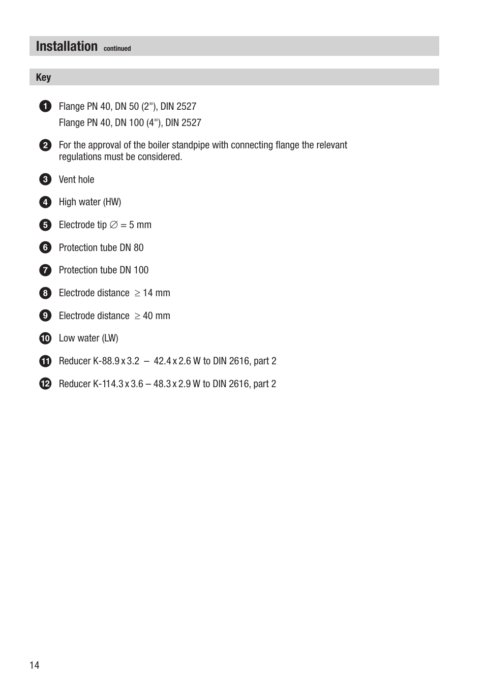 Installation | Flowserve NRGS 11-2 User Manual | Page 14 / 20