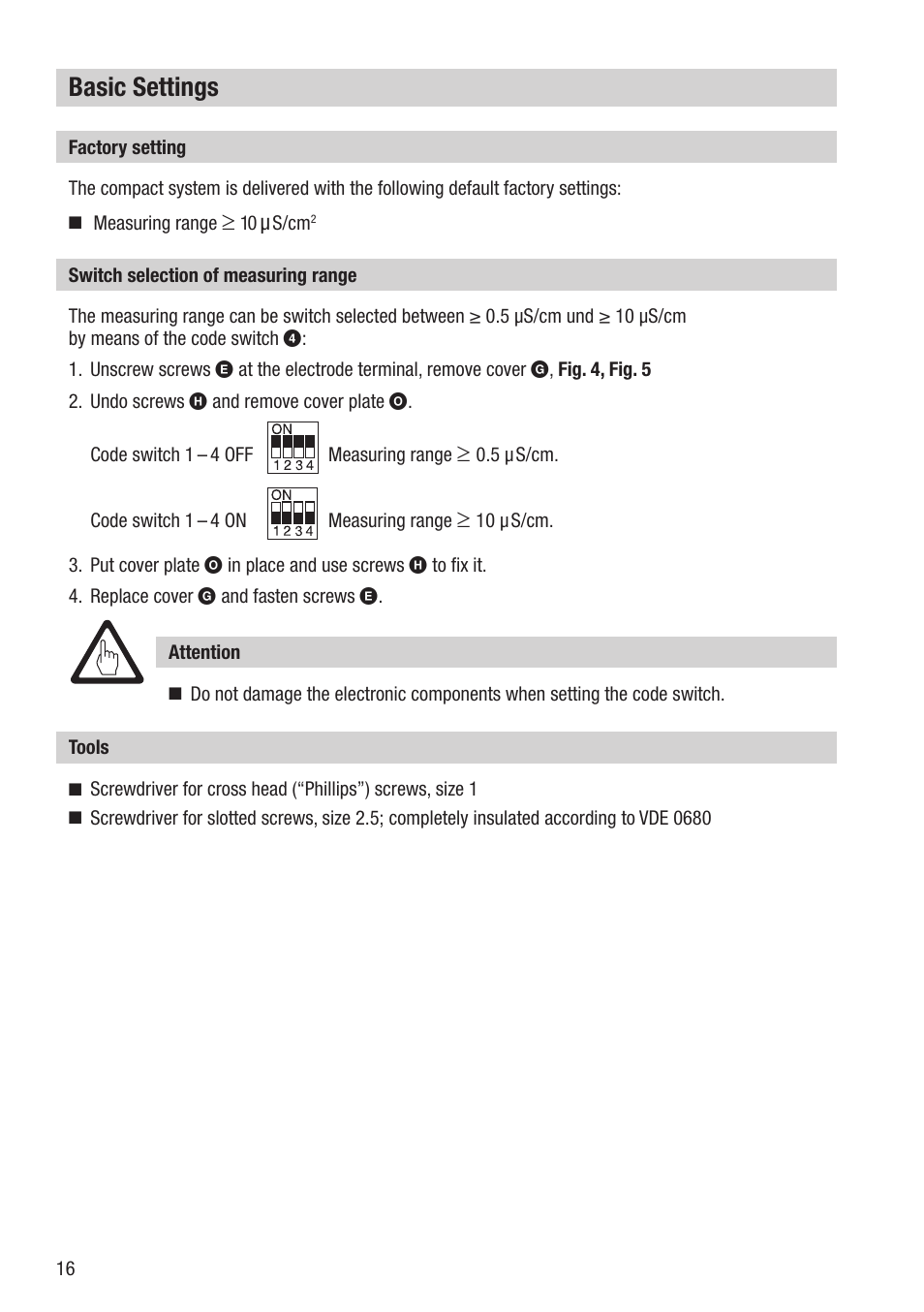 Basic settings | Flowserve NRGS 11-2 User Manual | Page 16 / 20